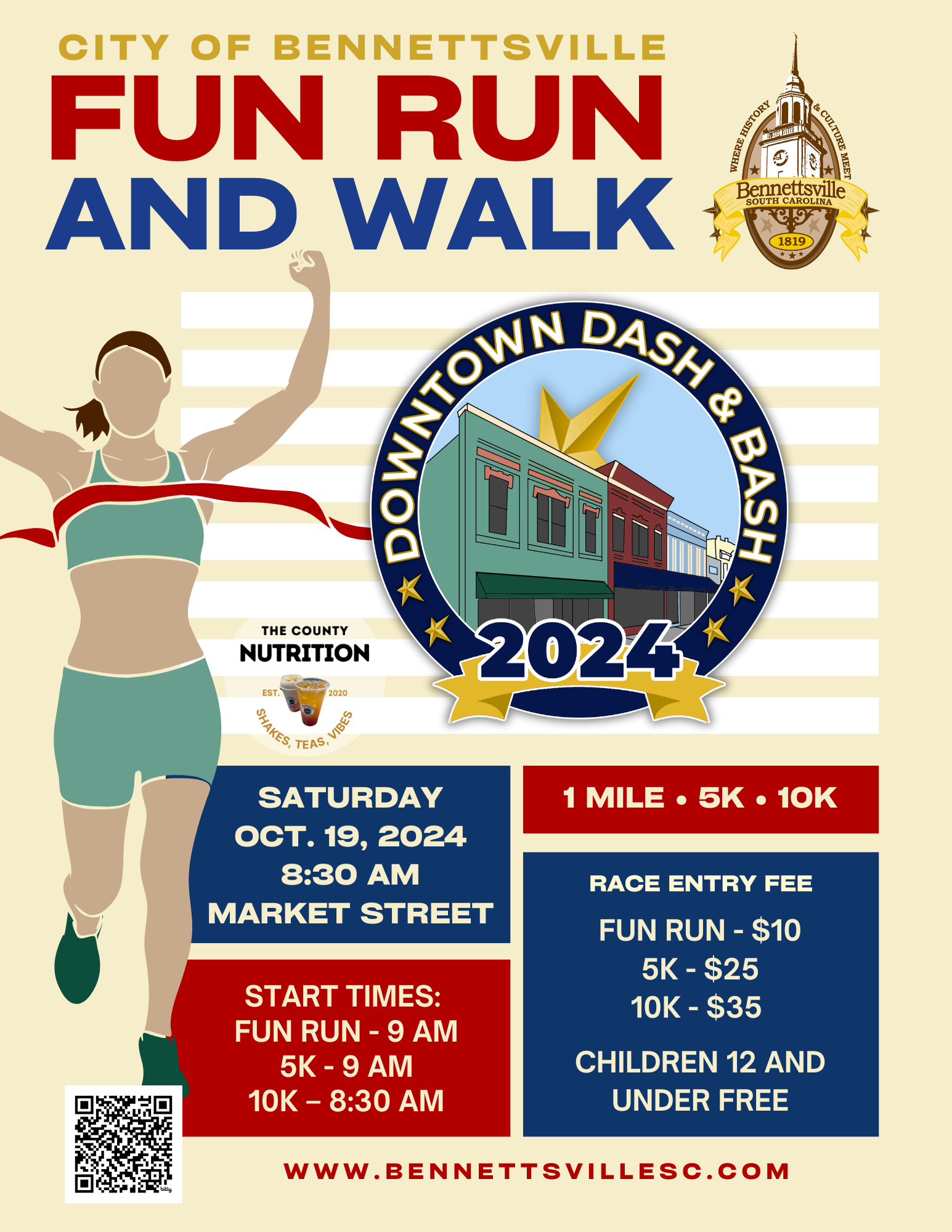 Downtown Dash and Bash Flyer